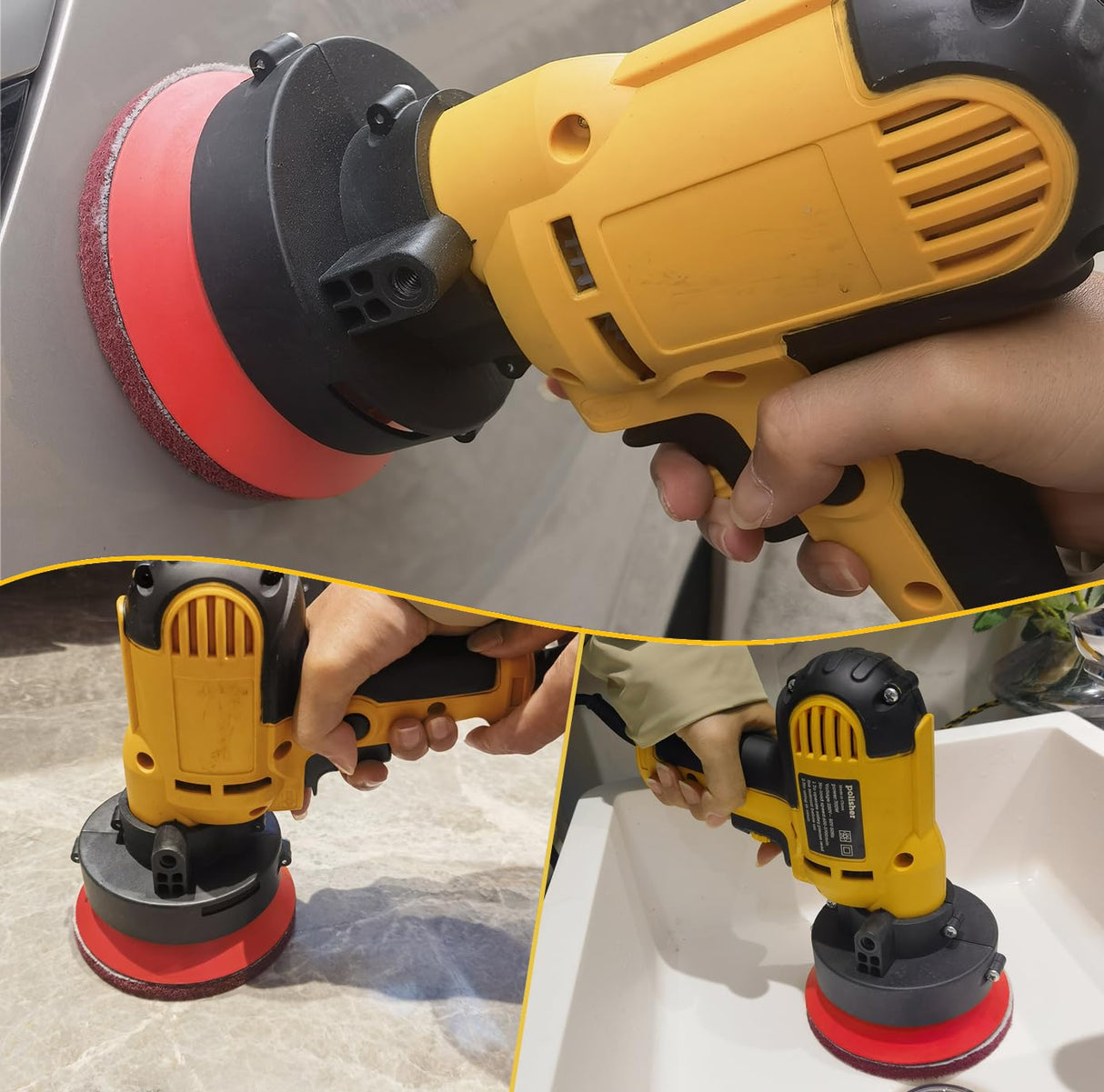 Tonmp 10 PCS 5 Inch 400 Grits Multipurpose Scrubber Scouring Pads Flocking Scuff Pads -Scuff Pads Conditioning Discs Polishing Pad for Furniture Tonmp