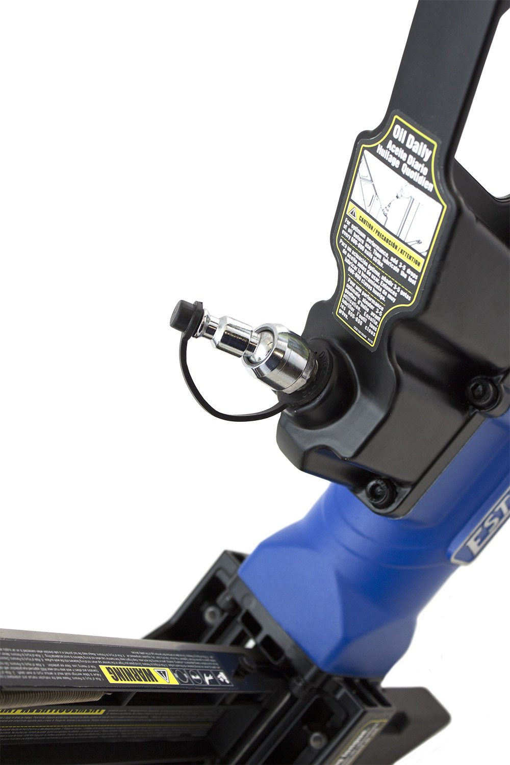 Estwing EF18GLCN Pneumatic 18-Gauge 1-3/4" L-Cleat Flooring Nailer Ergonomic and Lightweight Nail Gun with No-Mar Baseplates for Tongue and Groove, Estwing