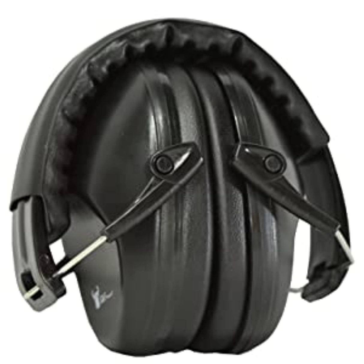 Earmuffs hearing protection with low profile passive folding design 26dB NRR and reduces up to 125dB, black G & F Products