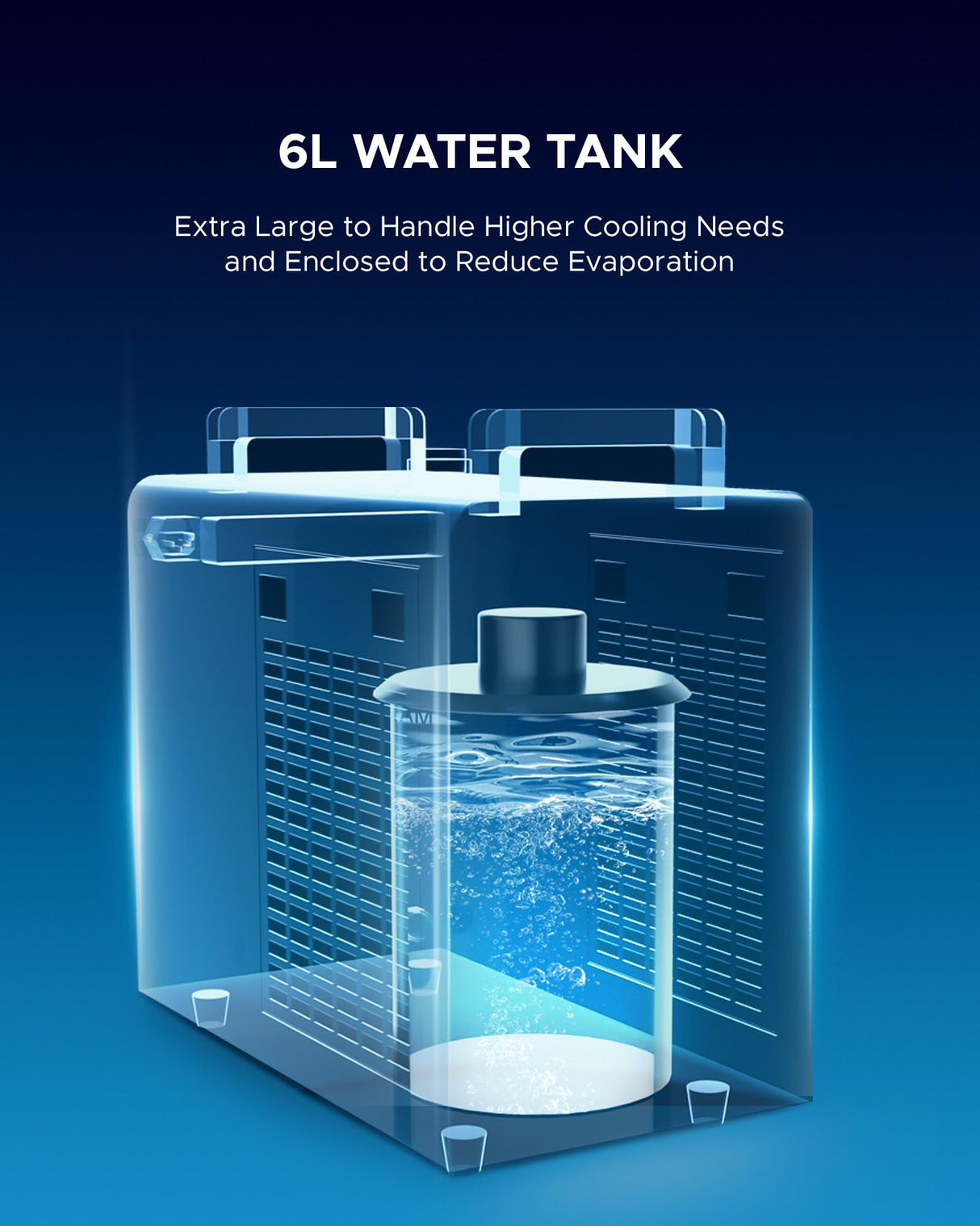 OMTech 6L Dual Industrial Water Chiller 0.9hp 3.2gpm 2 Inlets & Outlets Powerful Water Cooling System CW-5202 Water Cooler to Chill Two 60W 70W 80W OMTech