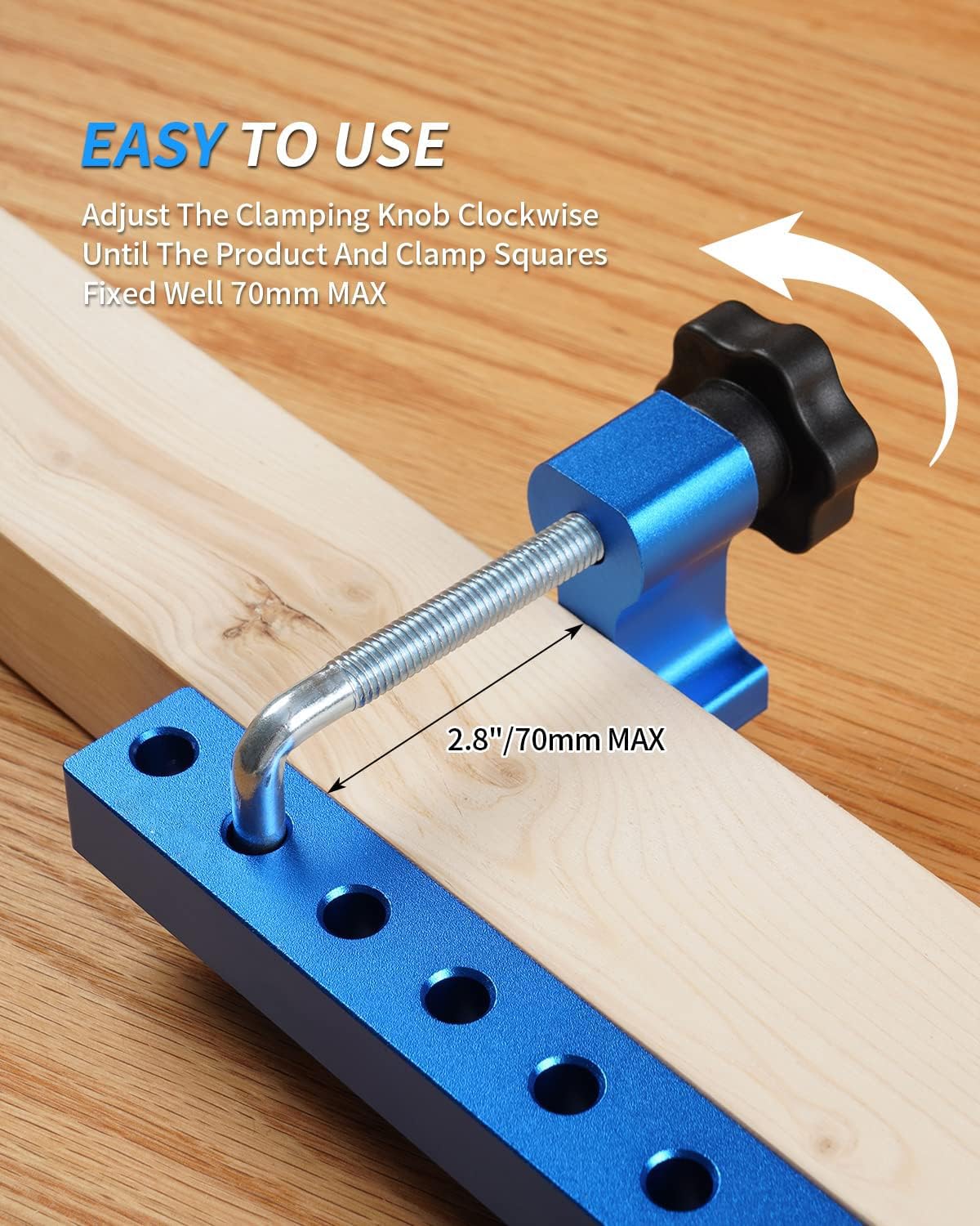 YAOSAN upgrade 90 Degree Positioning Squares Right Angle Clamping squares Clamps Aluminum Alloy Woodworking Carpenter Corner Clamping Square 5.5" YAOSAN