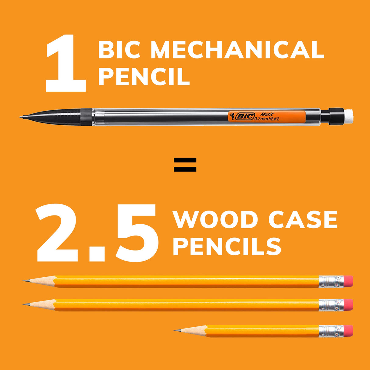 BIC Xtra-Smooth Mechanical Pencil (MPP40MJ), Medium Point (0.7mm), Perfect for the Classroom and Test Time, 40-Count BIC