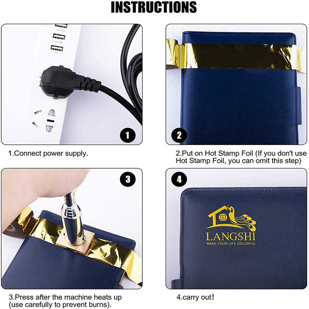 Arokimi Custom Logo Electric Wood Branding Iron - 200W Durable Leather Stamp for Unique Crafting and Wedding Gifts Arokimi