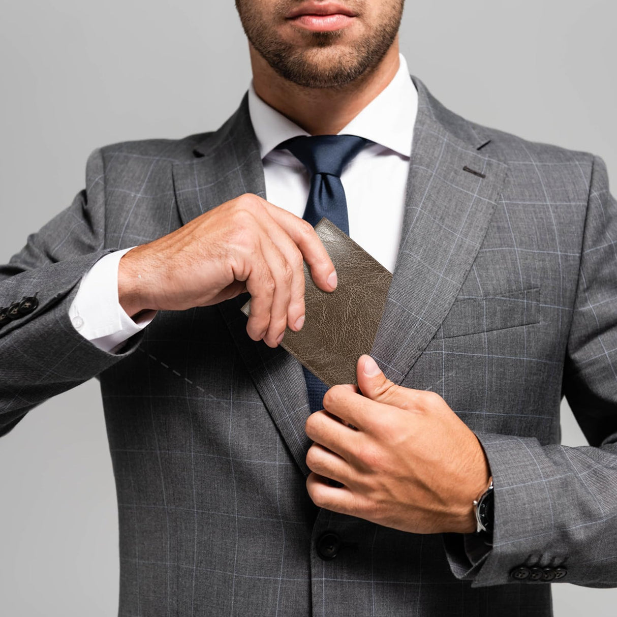 VZZNN 12 PCS Leather Bifold Wallets for Men,Men’s Wallet Bulk for DIY Engraving,With money clip,card holder(6 Black & 6 Brown) VZZNN