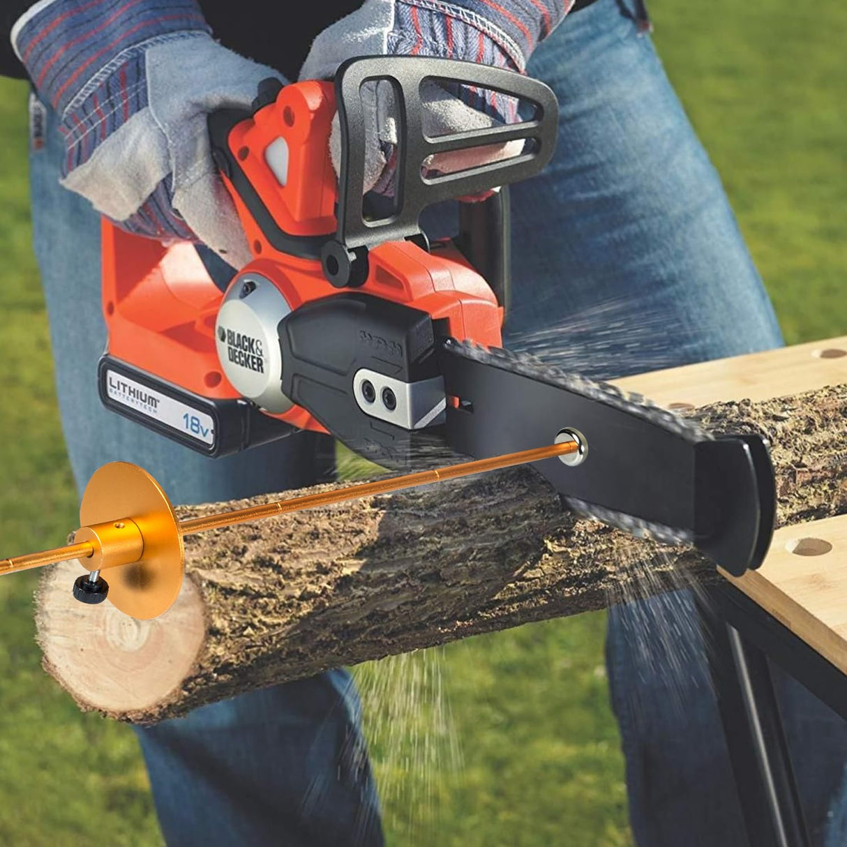 Sthmeyue Strong Magnetic Firewood Cutting Measuring Tool for quick firewood length measurement, adjustable firewood measuring tool. Sthmeyue