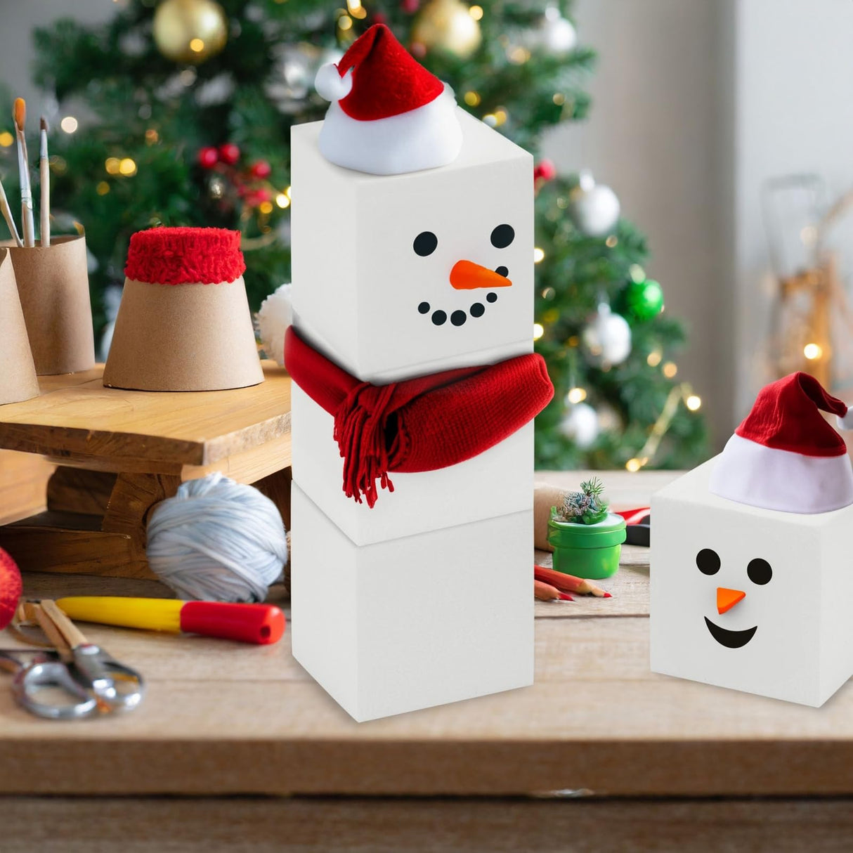 Juvale 6 Pack Foam Cube Squares for Crafts - Polystyrene Blocks for DIY, Floral Arrangements, Arts Supplies (4 x 4 x 4 in, White) Juvale