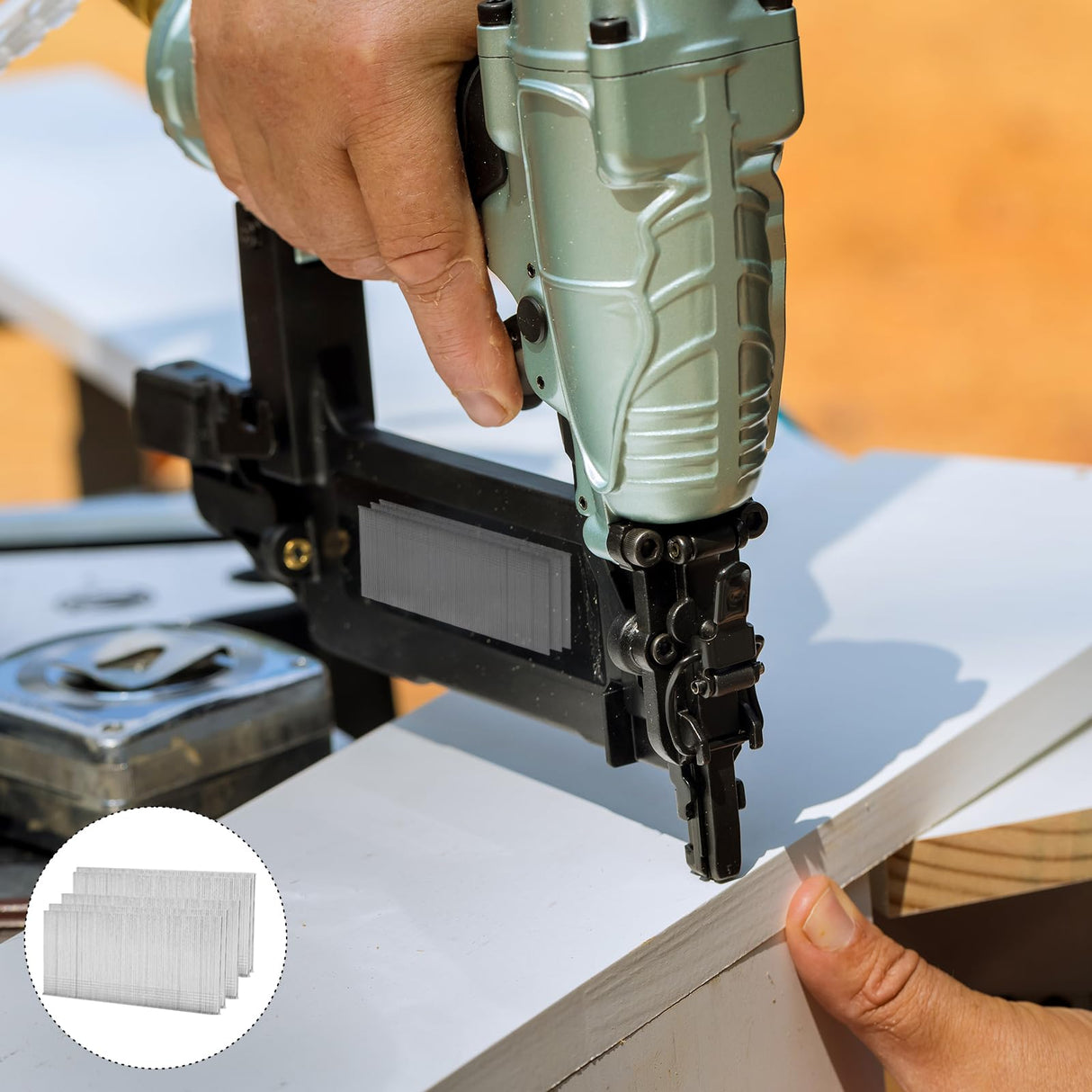 EYSOLD 18 Gauge Brad Nails 2inch,Galvanized Brad Nails Heavy Duty for Nail Gun for Upholstery, Trims, Molding, Woodworking 800pcs/Box EYSOLD