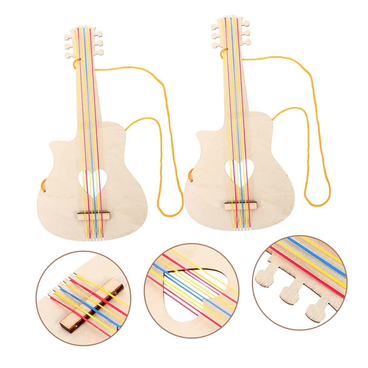 Toyvian 10 Pcs Child Guitar Mini Toys Miniature Guitar Miniature Guitar Toy Childrens Ukulele Unfinished Guitar Toy Crafts DIY Painting Guitar Toy Toyvian