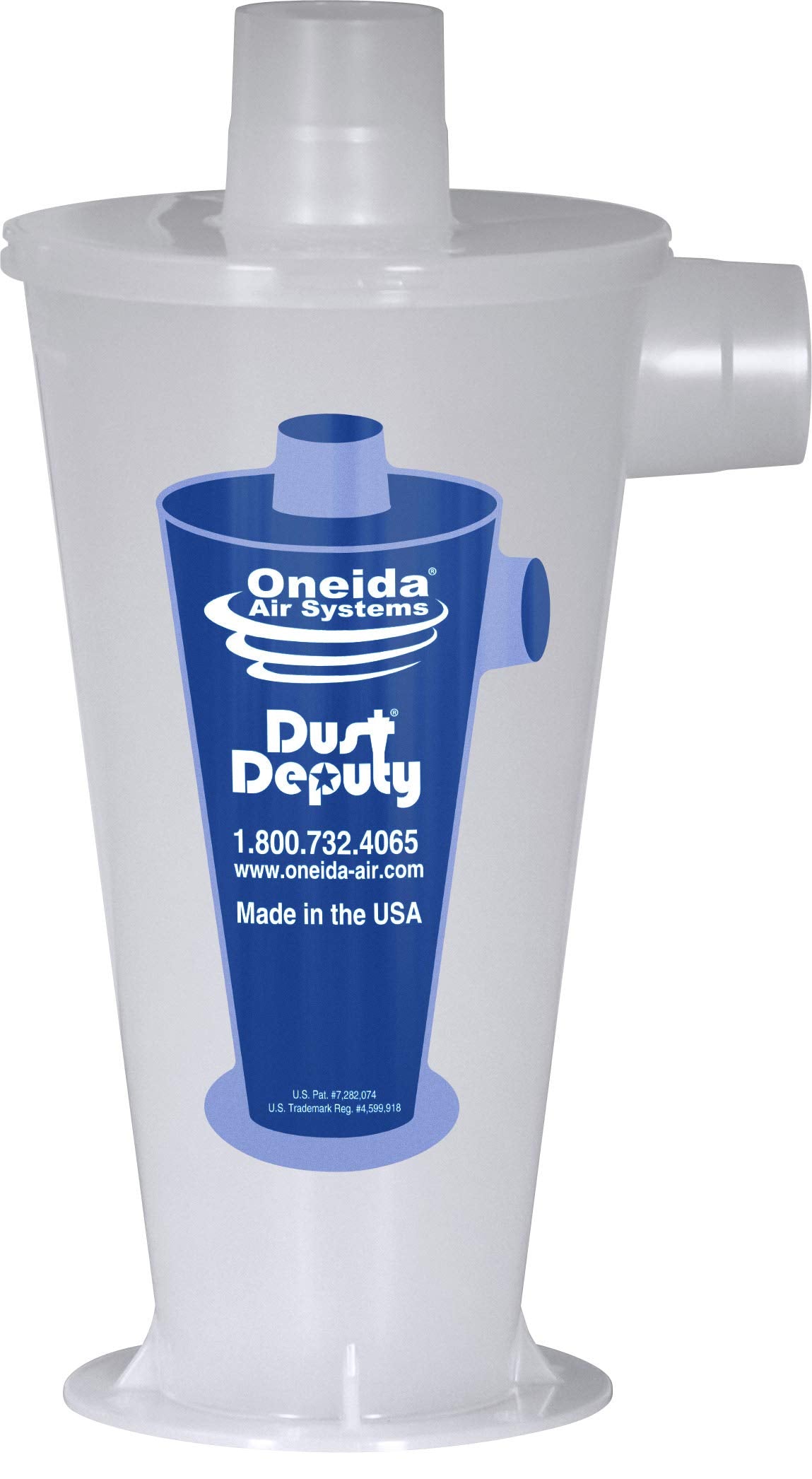 Dust Deputy DIY Anti-Static Retrofit Cyclone Separator for Wet/Dry Shop Vacuums (DD DIY) Oneida Air Systems