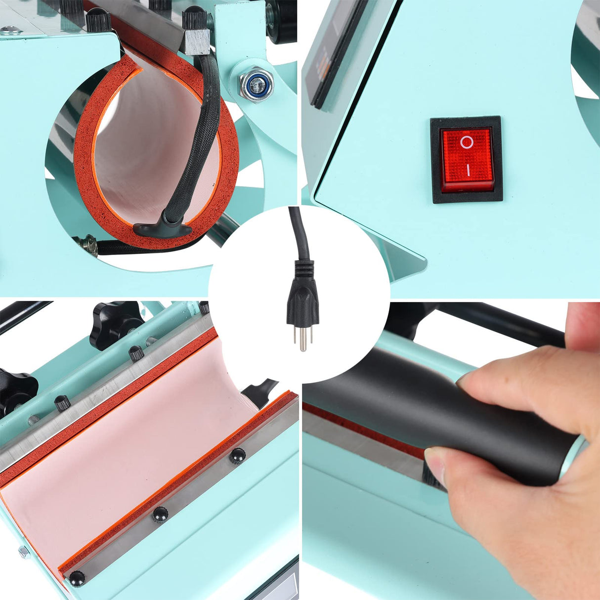 Tumbler Heat Press Machine,20oz Cup Heat Press DIY Sublimation for 11oz/15oz/16oz/20oz Straight Skinny Sublimation Tumblers Mugs Heat Transfer Print ENPAP