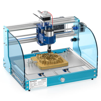 Genmitsu 3018-PROVer V2 CNC Router Machine with Full Aluminum Structure for Beginner, Mini Milling Engraver Kit with Z-Probe, Limit Switches, E-Stop,