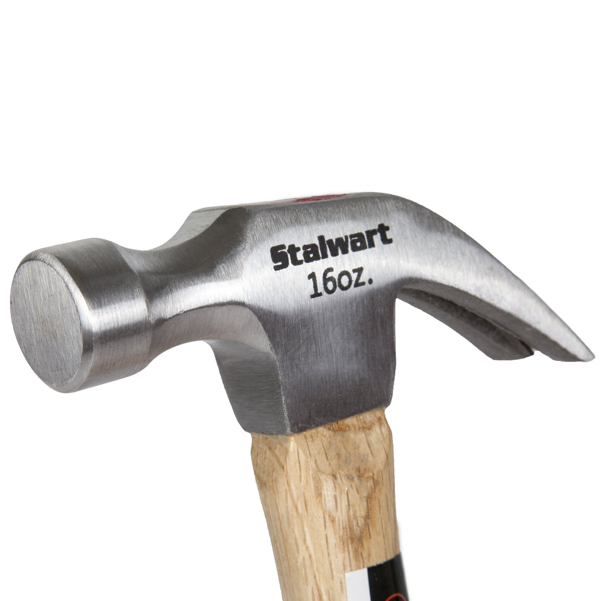 16-Ounce Claw Hammer - Basic Hand Tool for DIY and Woodworking with Natural Wood Anti-Vibration Handle and Drop-Forged Steel Head by Stalwart Stalwart