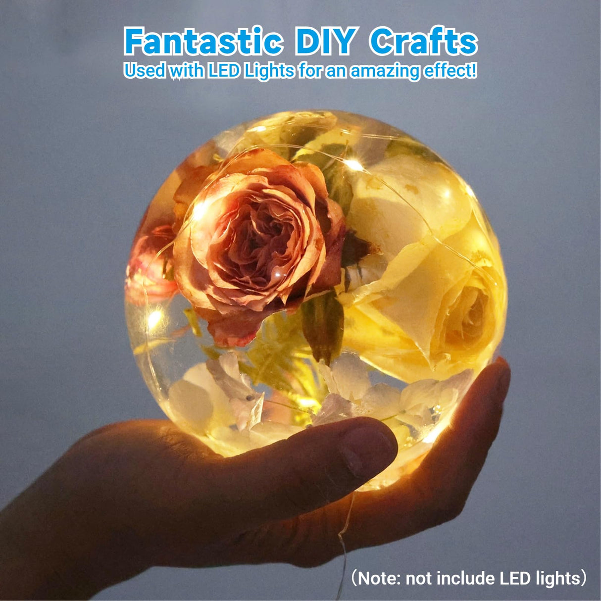 Sphere Resin Molds, 2 Pcs One-Piece 3D Silicone Globe Molds, Sphere Resin Casting Moulds, Large Ball Shape Epoxy Resin Molds for DIY Sphere Crafts, Varku