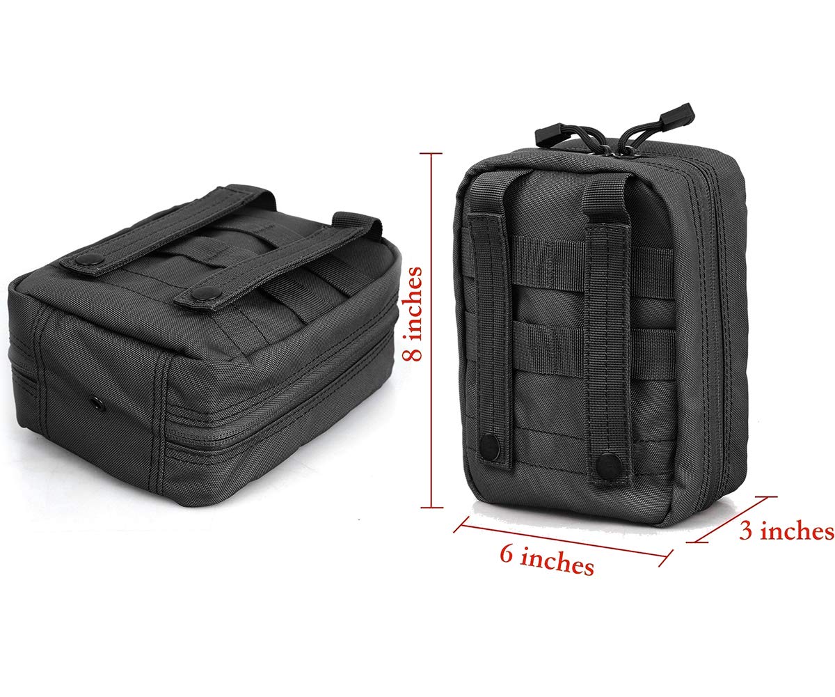 Carlebben EMT Pouch MOLLE Ifak Pouch Tactical MOLLE Medical First Aid Kit Utility Pouch (With Medical Supplies) Carlebben