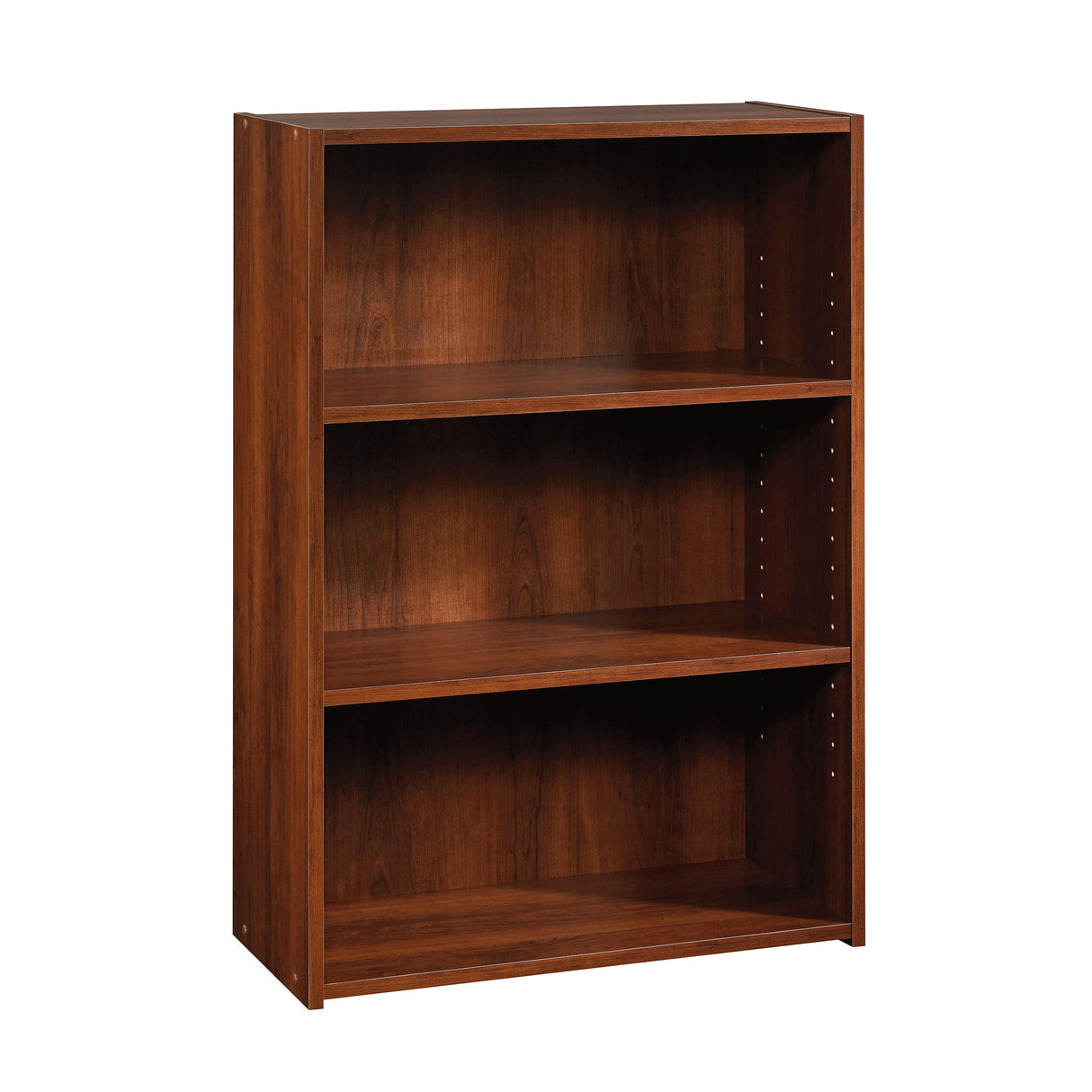 Sauder Beginnings 3-Shelf Bookcase/ Book shelf, L: 24.57" x W: 11.50" x H: 35.28", Brook Cherry finish Sauder