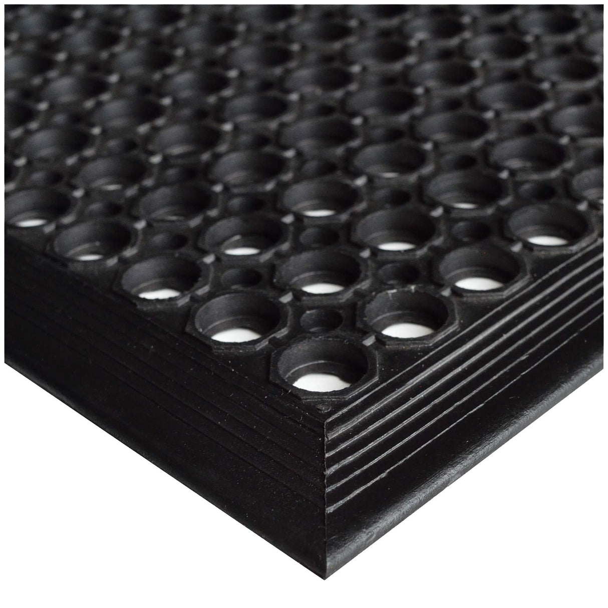 UNIMAT-Anti-Fatigue Outdoor Rubber Drainage with Non-Slip Backing Heavy Duty Mat for Restaurant Industrial Use-3'x 5' Black Mat-Ideal Bar Accessory UNIMAT Innovation in surfaces