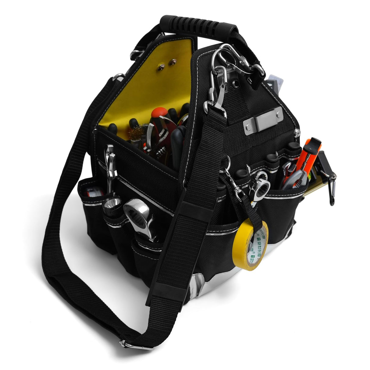 MARUTAI 12'' Tool Tote Bag, 44 Pockets Open Tool Bag, Tool Tote with Adjustable Straps and Waterproof Base, Tool Storage Bags for Men and Women MARUTAI TOOL STORAGE