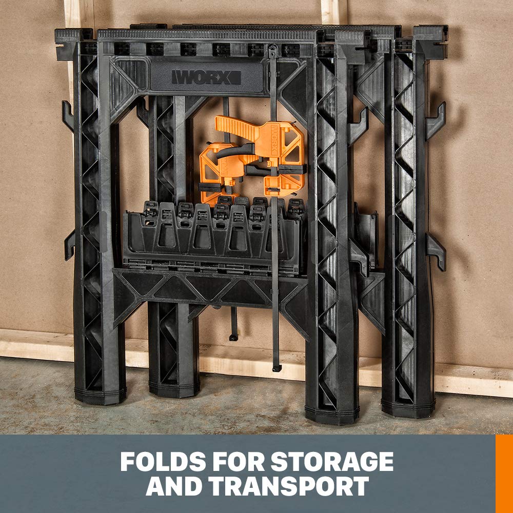 WORX WX065 Clamping Sawhorses with Bar Clamps WORX