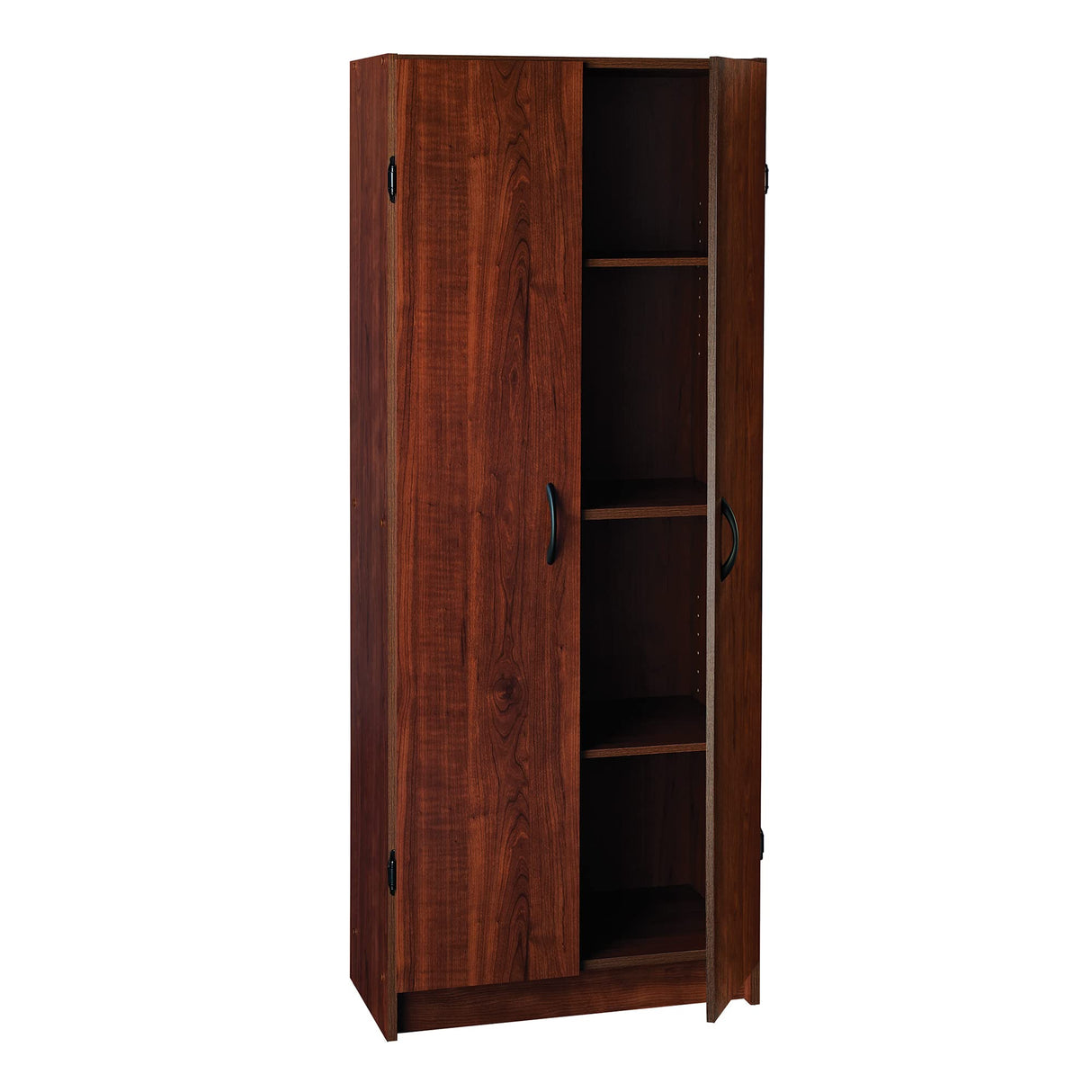 ClosetMaid Pantry Cabinet Cupboard with 2 Doors Adjustable Shelves, Standing, Storage for Kitchen, Laundry or Utility Room, Dark Cherry ClosetMaid