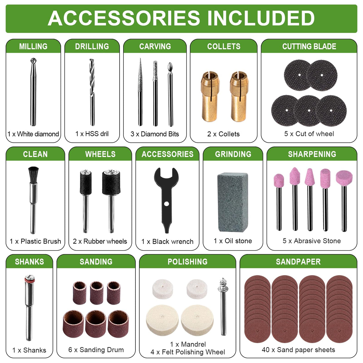 PHALANX 8V Cordless Rotary Tool Kit, 2.0 Ah Battery Rechargeable Rotary Tool with 73pcs Accessories, 5-Speed LED Light, Idea for Sanding, Carving, PHALANX