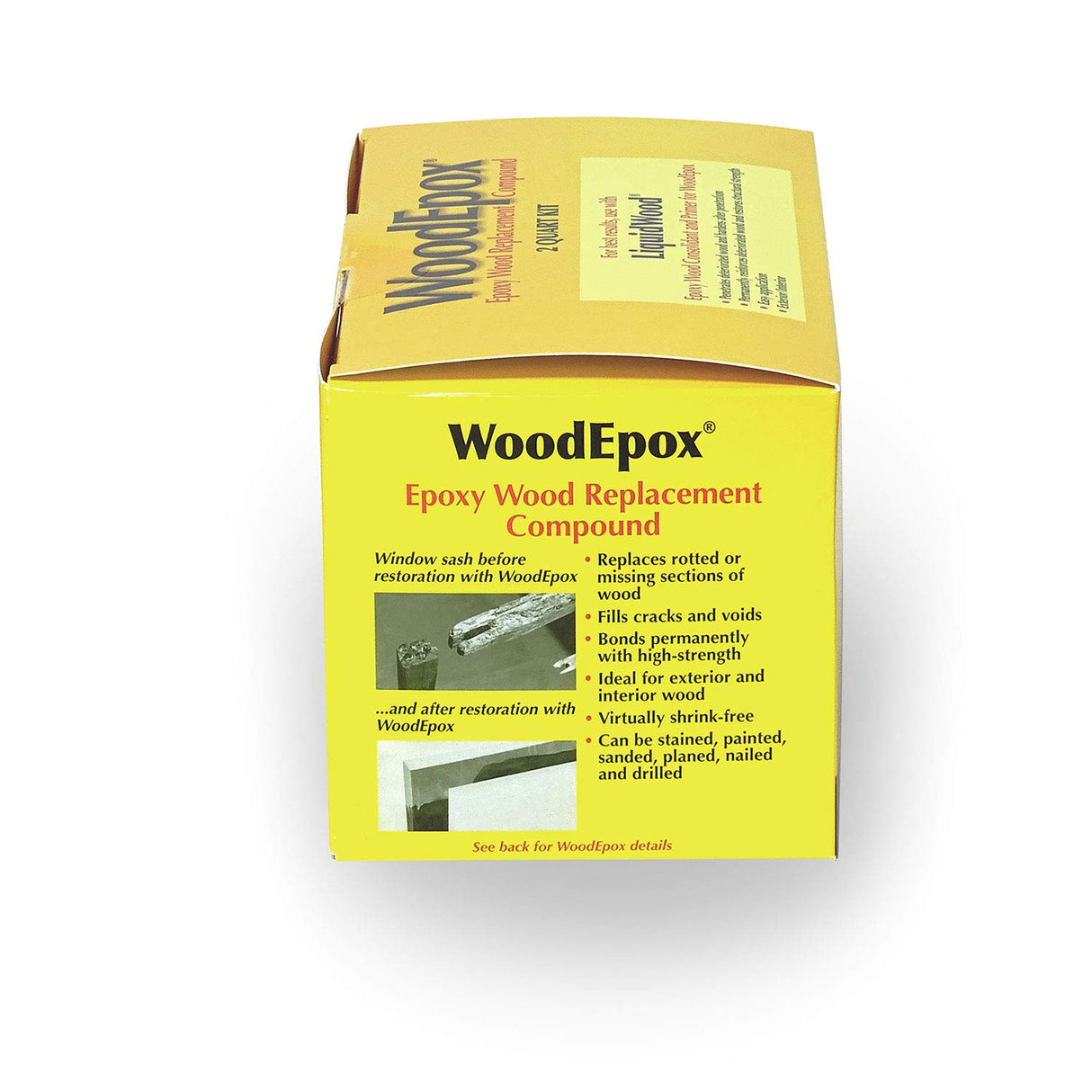 Abatron WoodEpox Kit - 2 Quart - 2-Part Structural Epoxy Adhesive Filler - Wood Filler Putty Abatron