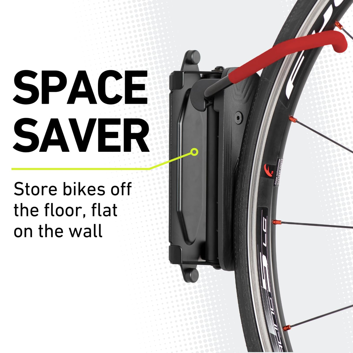 Vibrelli Swivel Bike Wall Mount - Bike Hanger - Vertical Bike Rack - Bike Hangers for Garage - MTB Mountain Bike Wall Mount Bike Rack - Bicycle Vibrelli