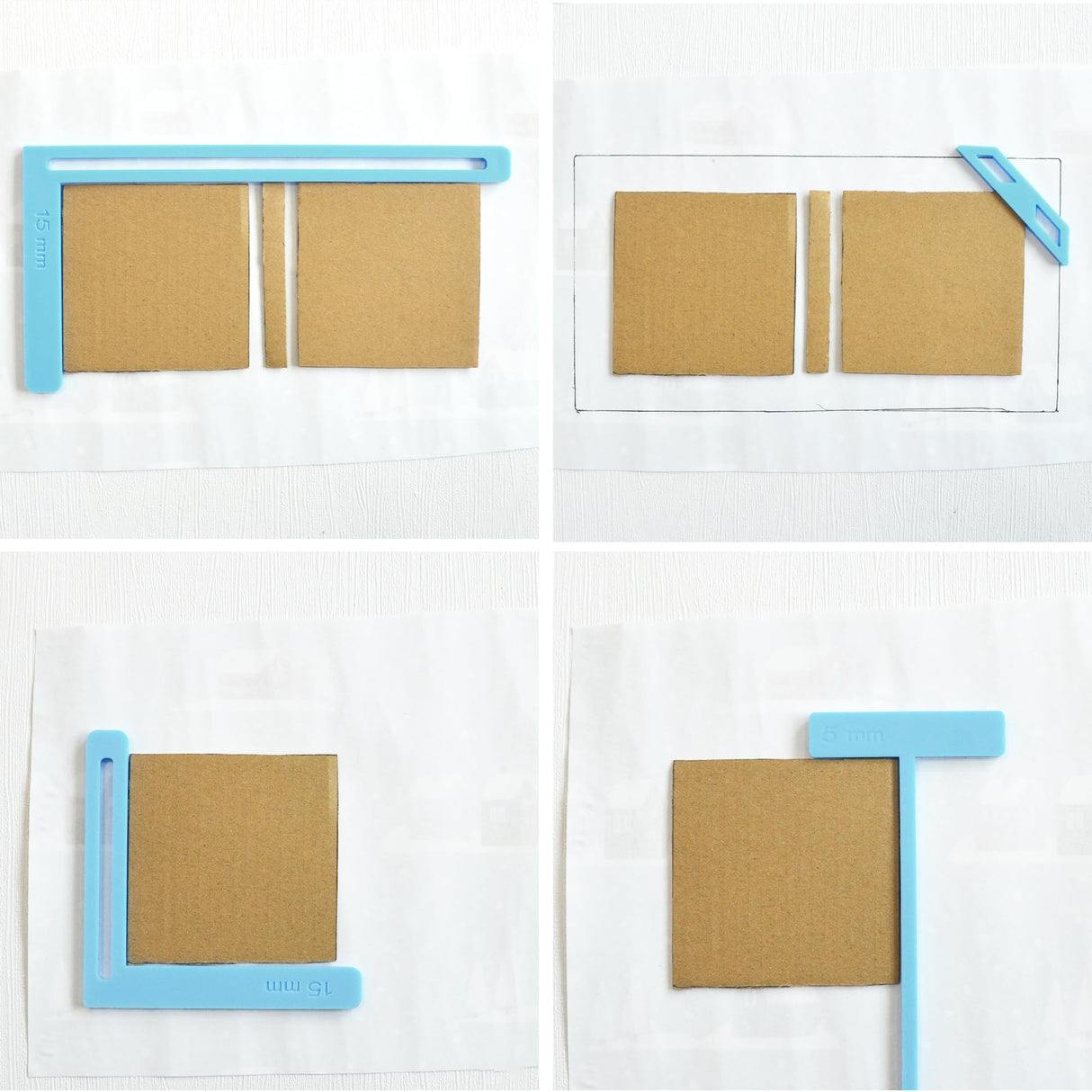 UPTTHOW 9Pcs Bookbinding Easy Scrapbooking Tool for Starter, Complete Great Stencils and Cutter Guide Kit Can Be Made Into Notebook Calender Junk UPTTHOW