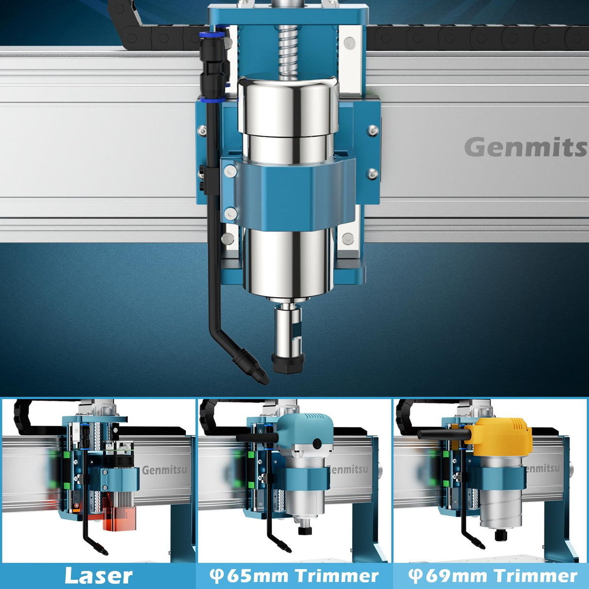 Genmitsu 3030-PROVer MAX CNC Router Machine with Linear Guide & Ball Screw Motion, Achieve ±0.05mm Accuracy for High Precision Metal Aluminum Copper Genmitsu