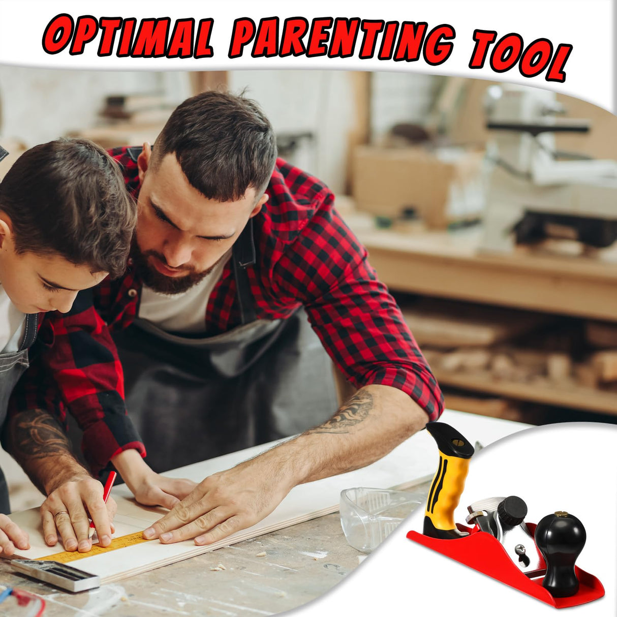 Lanties Hand Planer with 2 Inch Blade Adjustable Smoothing Wood Plane Universal Bench Plane for DIY Door Installation Woodworking Trimming Lanties