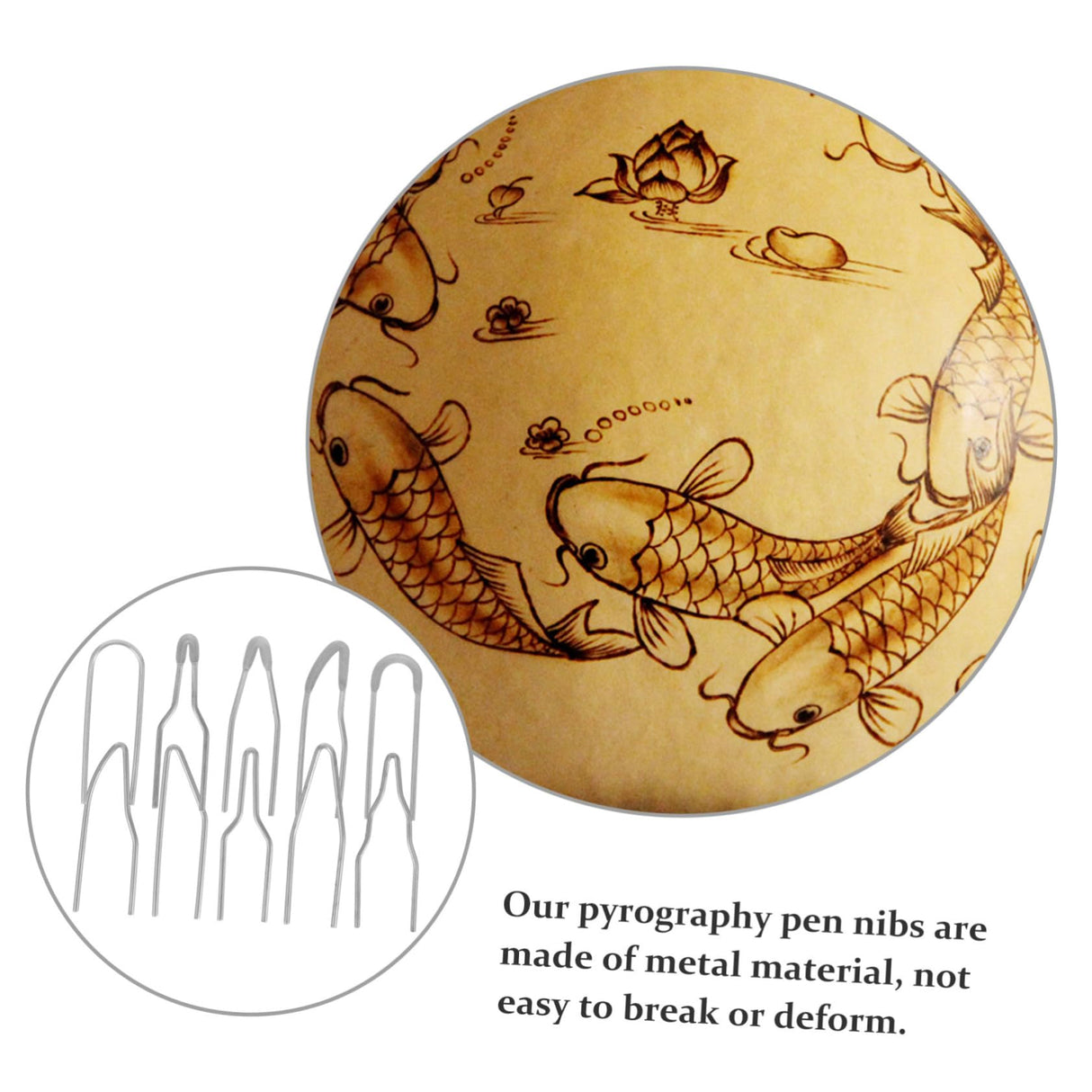 Homoyoyo 10pcs Pyrography Wire Tip Heating Wire Tips Wood Burning Tips Pyrography Burner Tips Wood Burner Tools Wire Tip Wood Burning Tool Wood Homoyoyo