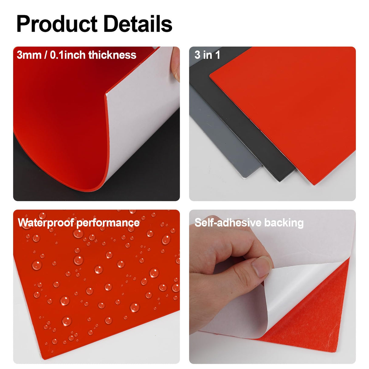 Twotrees Rubber Stamp Kit Rubber Mat Laser Engraving Material Seal Engraving DIY Art Design Material for Laser Engraving Marking Machine Twotrees