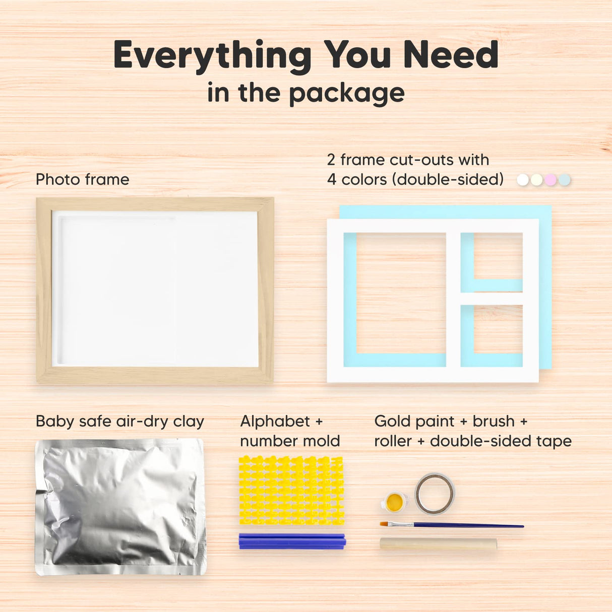 Baby Hand and Footprint Kit - Baby Footprint Kit, Baby Keepsake, Baby Shower Gifts for Mom, Baby Picture Frame for Baby Registry Boys, Girls,Baby KeaBabies