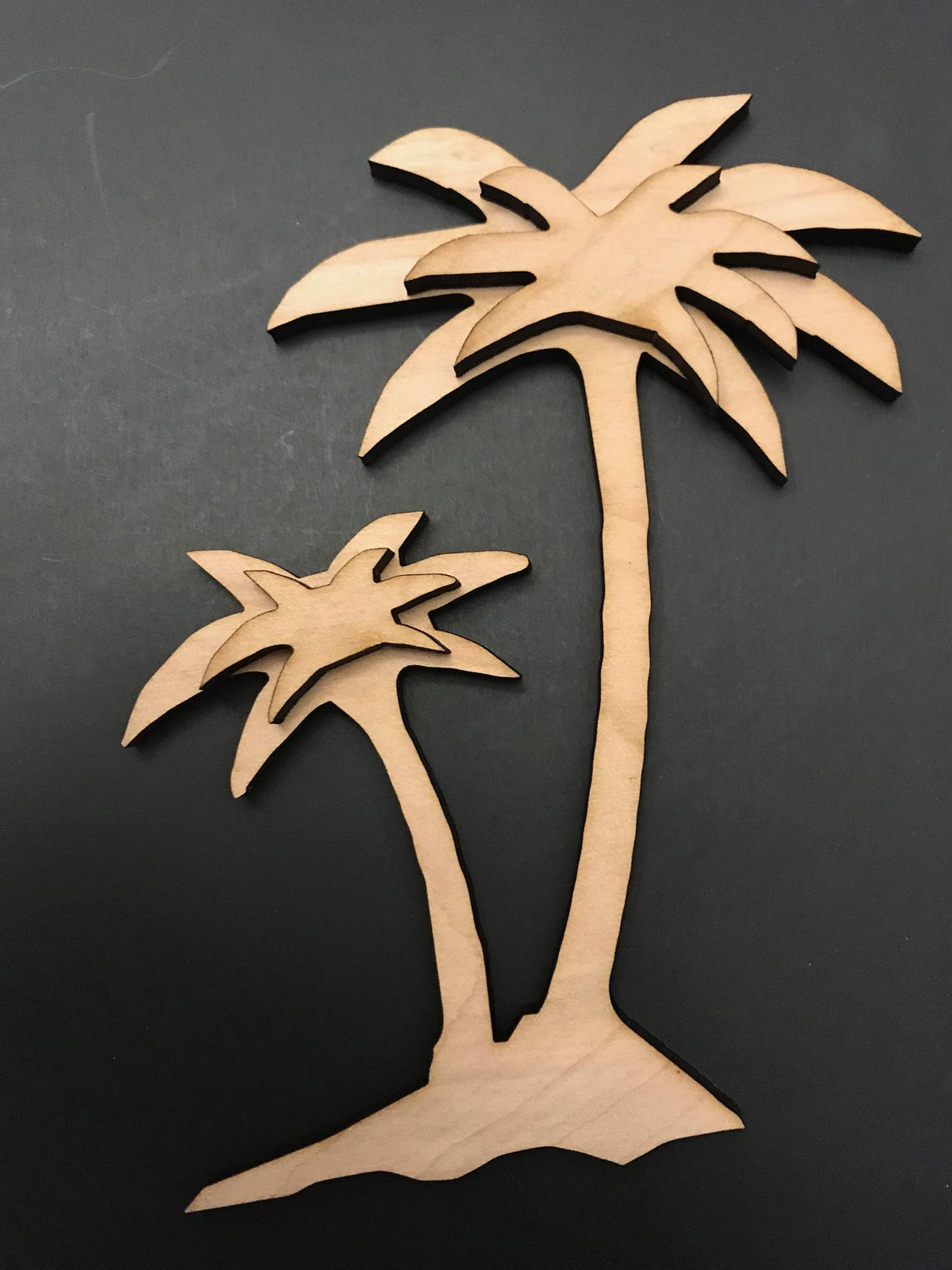 14-Pack Sea Life Beach Ocean Decor Wall Unfinished Wood Cutout Crafts Shapes Cut Outs Sea Turtle, Mermaid, Palm Tree, Texan Wood Crafts