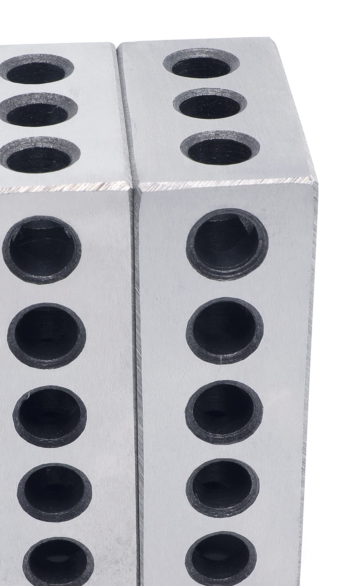LLDSIMEX Pair 1" x 2" x 3" Precision Steel 1-2-3 Blocks 23 Holes LLDSIMEX
