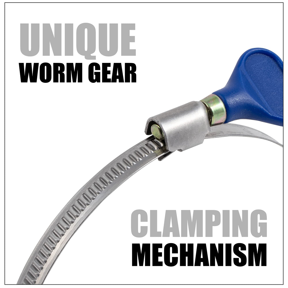 2-1/2 inch Diameter by 10 foot Long PVC Dust/Debris Collection Hose MADE IN THE USA with 2 each 2.5 inch Turnkey Stainless Steel Hose Clamps Peachtree Woodworking Supply