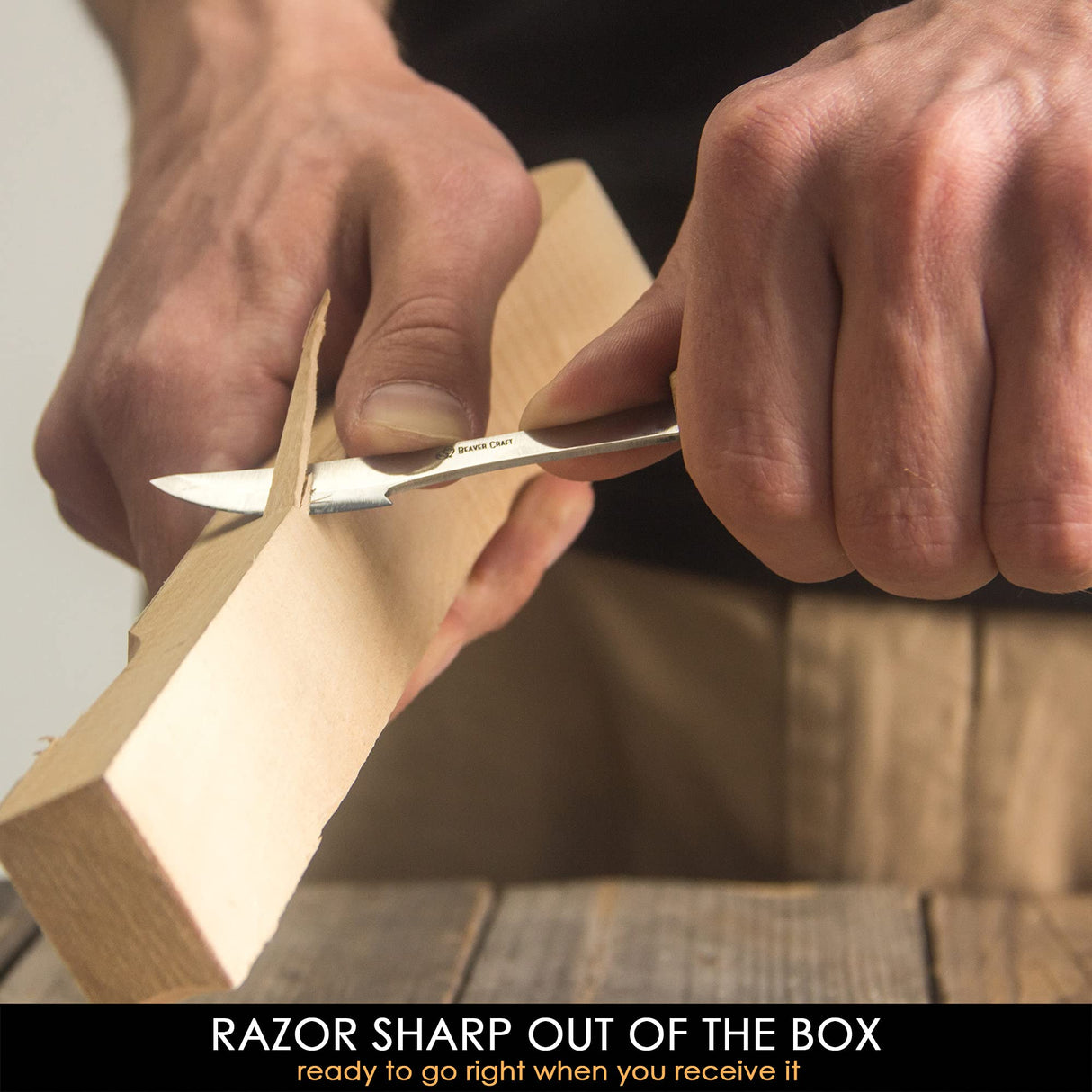 Wood Carving Whittling Knife BeaverCraft C17P Whittling Tools Wood Carving Tools Carving Knife Woodworking Carbon Steel Whittling Knives Wood Carving BeaverCraft