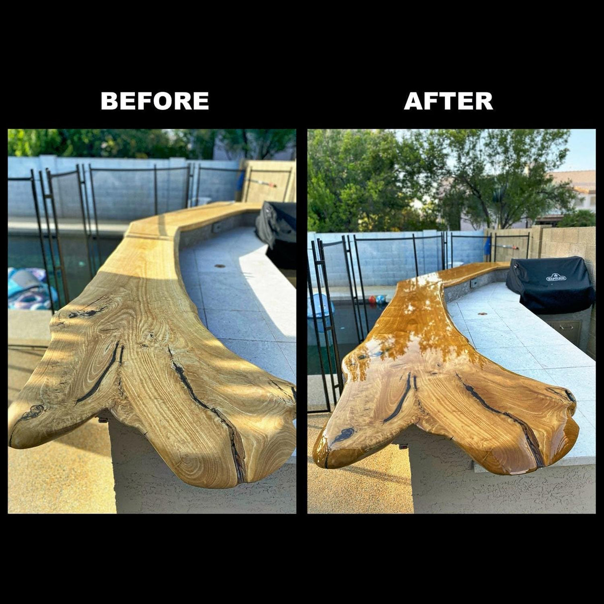 Ultra Clear Epoxy Resin and Hardener | Scratch Resistant, Crystal Clear Coating, Glossy, Low Odor Epoxy Primer | Ideal for Bar Tops, Tables, & Ultra Clear Epoxy