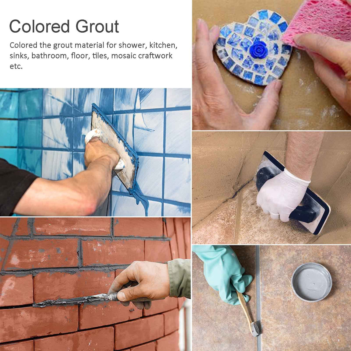 Gray Pigment Powder, Matte Gray Iron Oxide Powder, Gray Concrete Pigment Powder, Gray Grout Colorant, Color Dye for Cement Wood Stain Putty Epoxy - 5 Rock N Soil