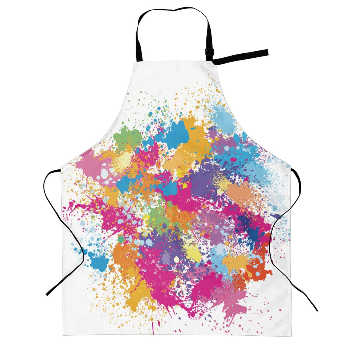 SHAPTOY Painting Artist Apron with 2 Pockets Waterproof Colorful Art Aprons Gifts for Artists Women Men Girls Painters Adults Teachers White Smock SHAPTOY