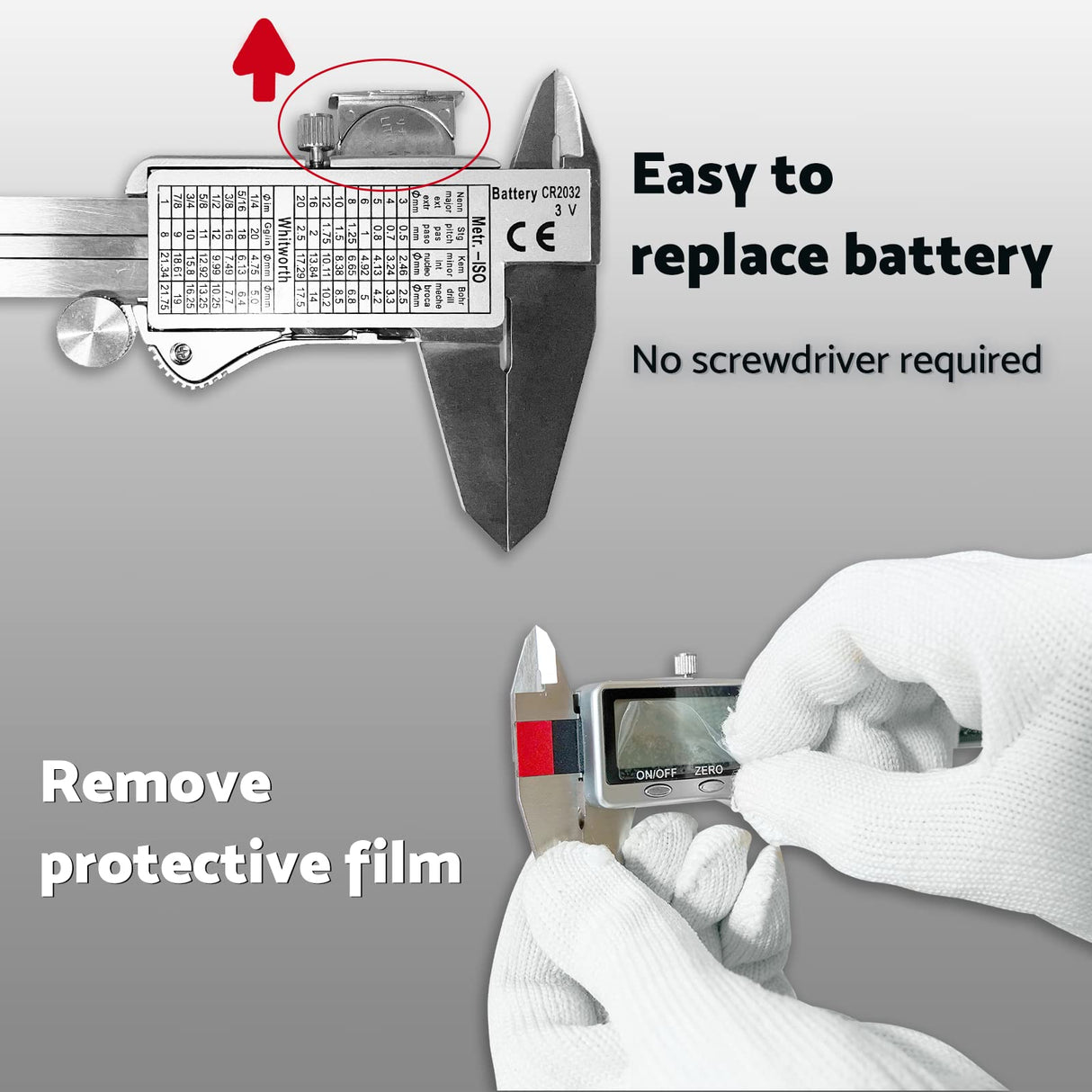 Caliper Measuring Tool 6 inch / 150 mm, Digital Caliper with Extra Large LCD Screen, Digital Micrometer Caliper Vernier IP54 by S&F STEAD & FAST S&F STEAD & FAST