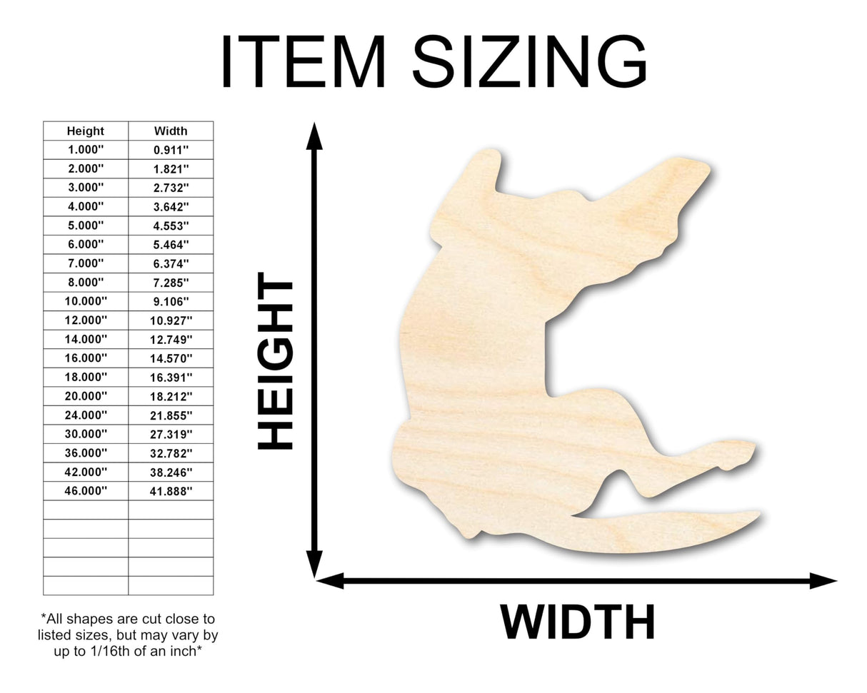 Unfinished Wood Belly Rubs Dog Silhouette | DIY Dog Craft Cutout | up to 36" DIY 12" / 1/8" 24 Hour Crafts