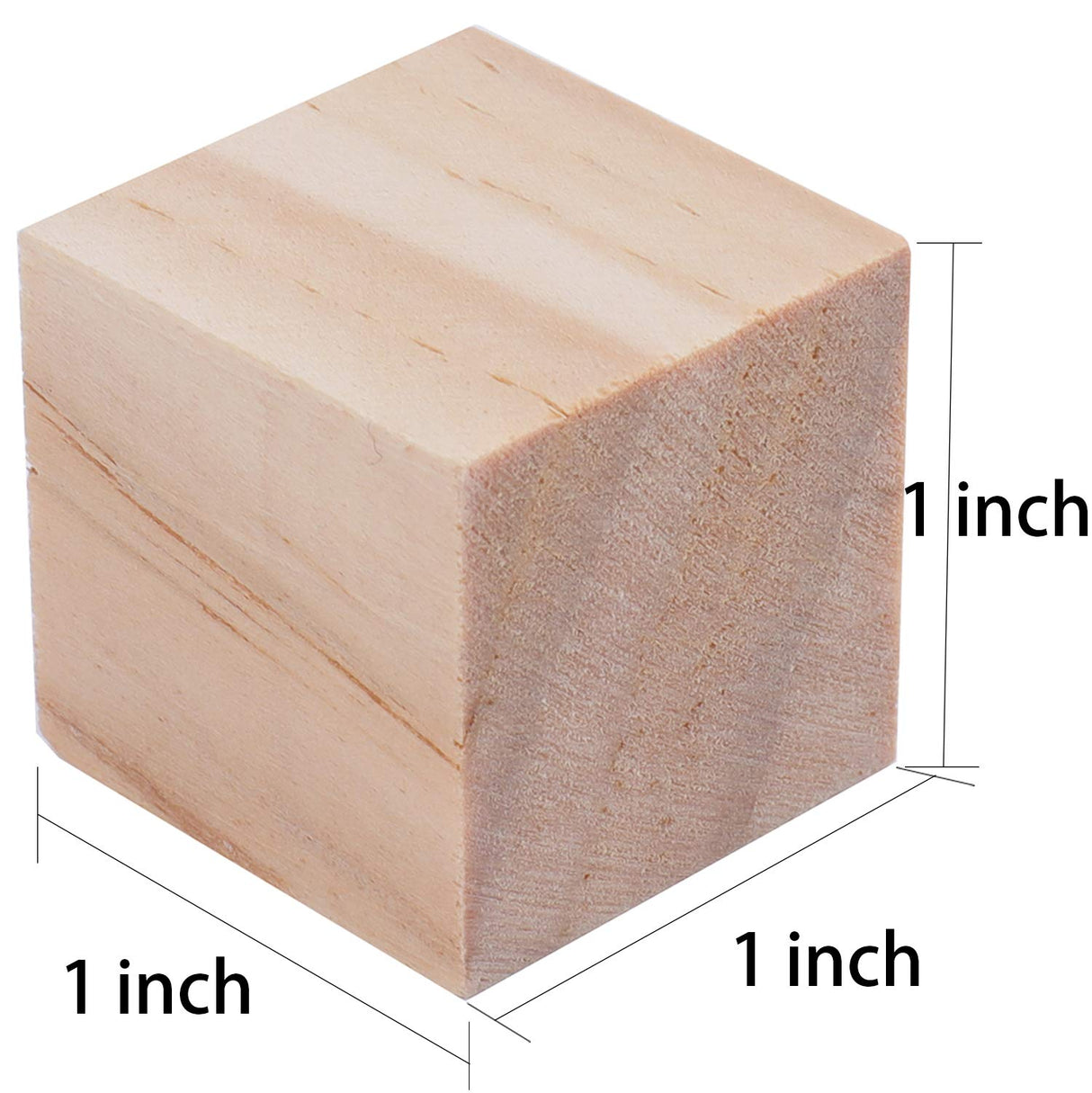 Tosnail 150 Pack 1 Inches Unfinished Wooden Cubes Wooden Blocks - Great for Crafts Making Tosnail