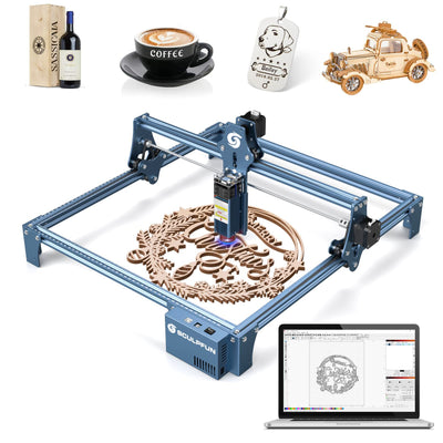 SCULPFUN S9 Laser Engraver 90W,Eye Protection,Compression Focus Laser Spot,15mm Wood Cutting,for Wood Metal Jewelry DIY Design Model Nameplate Puzzle