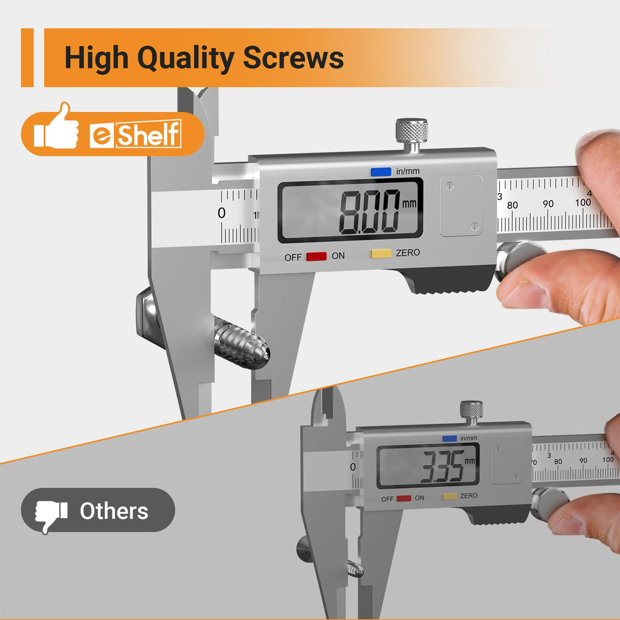 eShelf 2x6 ft Garage Shelving, 2-Pack Wall-Mounted Shelves for Garage, Kitchen, Pantry Storage, 800 lbs Total Load Capacity Gargae Wall Shelving, eShelf