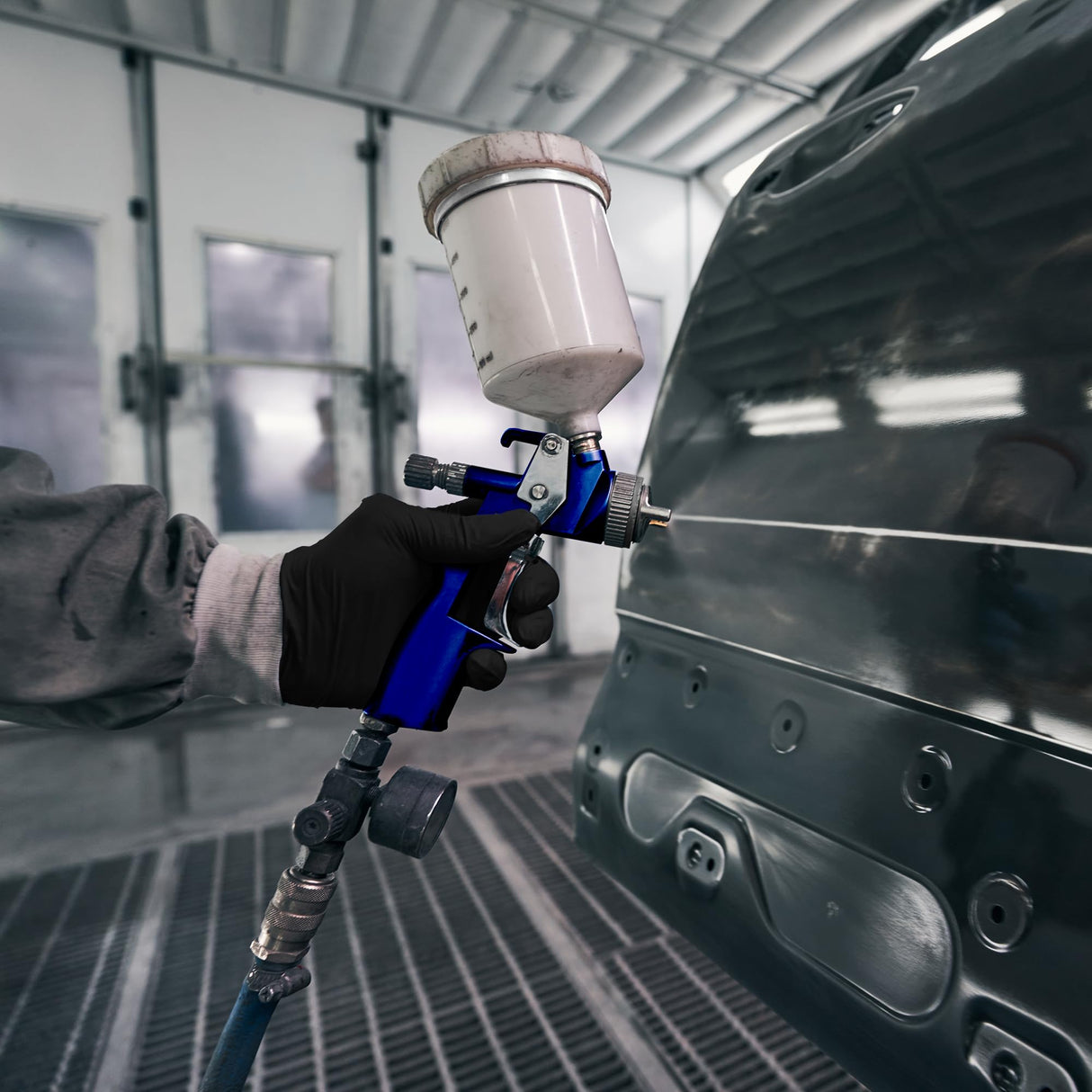 PERMASAFE HVLP Spray Gun Gravity Feed, 600CC Capacity, with 1.4mm Nozzle Professional Air Paint Sprayer, Spray Guns for Painting Cars PermaSafe Protective Coatings