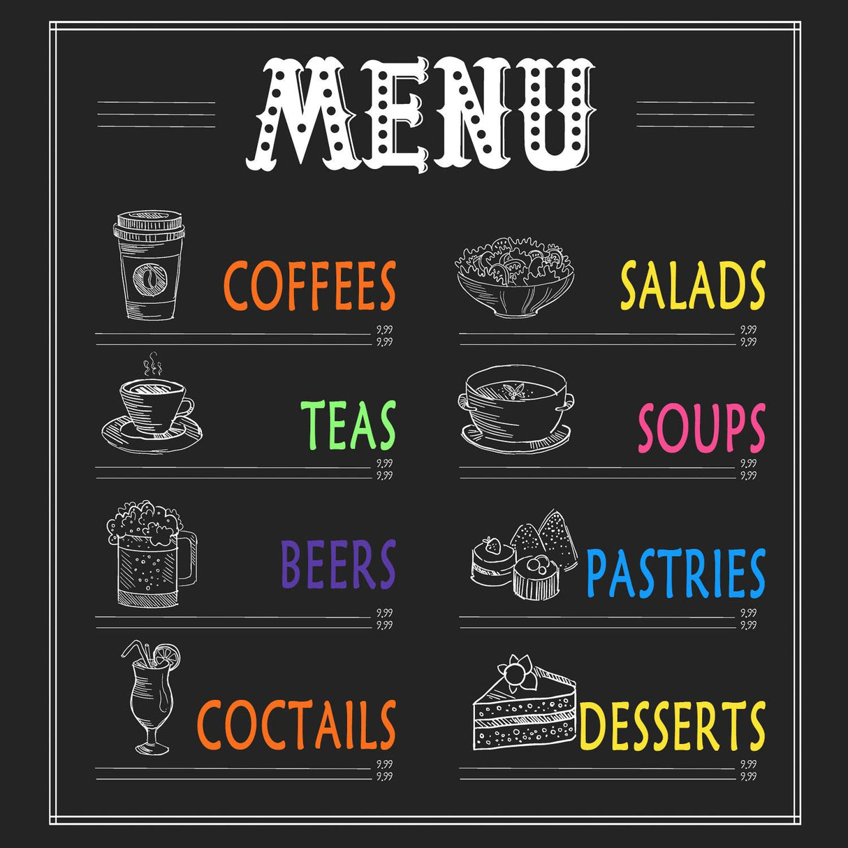 Outus 24 Pieces Dual Sided Neon Pens Colorful Neon Pens Art Marker Neon Pens for LED Board Write Draw Art Crafts Outus