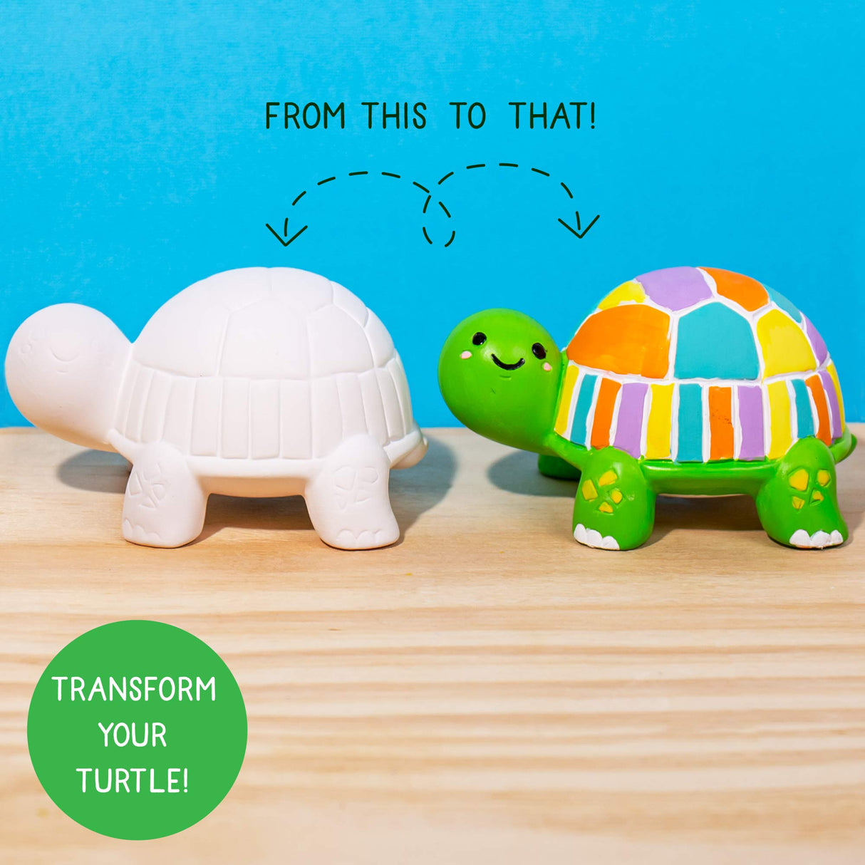 Creative Roots Paint Your Own Turtle, DIY Turtle, Kids Painting Set, Creativity, Ceramics to Paint, Paint Your Own Ceramic, Painting Kits for Kids Creative Roots