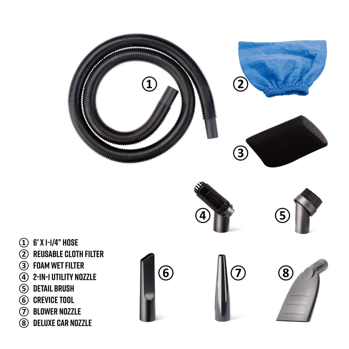 Armor All, AA255 , 2.5 Gallon 2 Peak HP Wet/Dry Utility Shop Vacuum , Orange Armor All