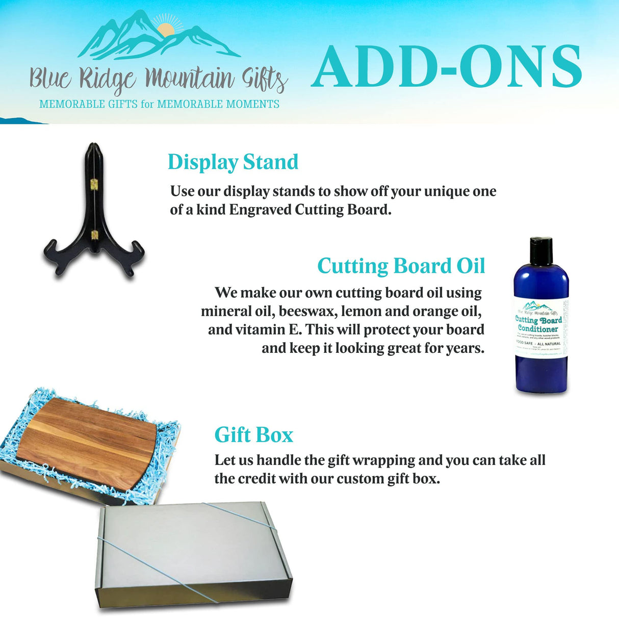 Blue Ridge Mountain Gifts Personalized Laser Engraved Wooden Cutting Board New Home Essentials - Customized Chopping Board for Weddings, Blue Ridge Mountain Gifts