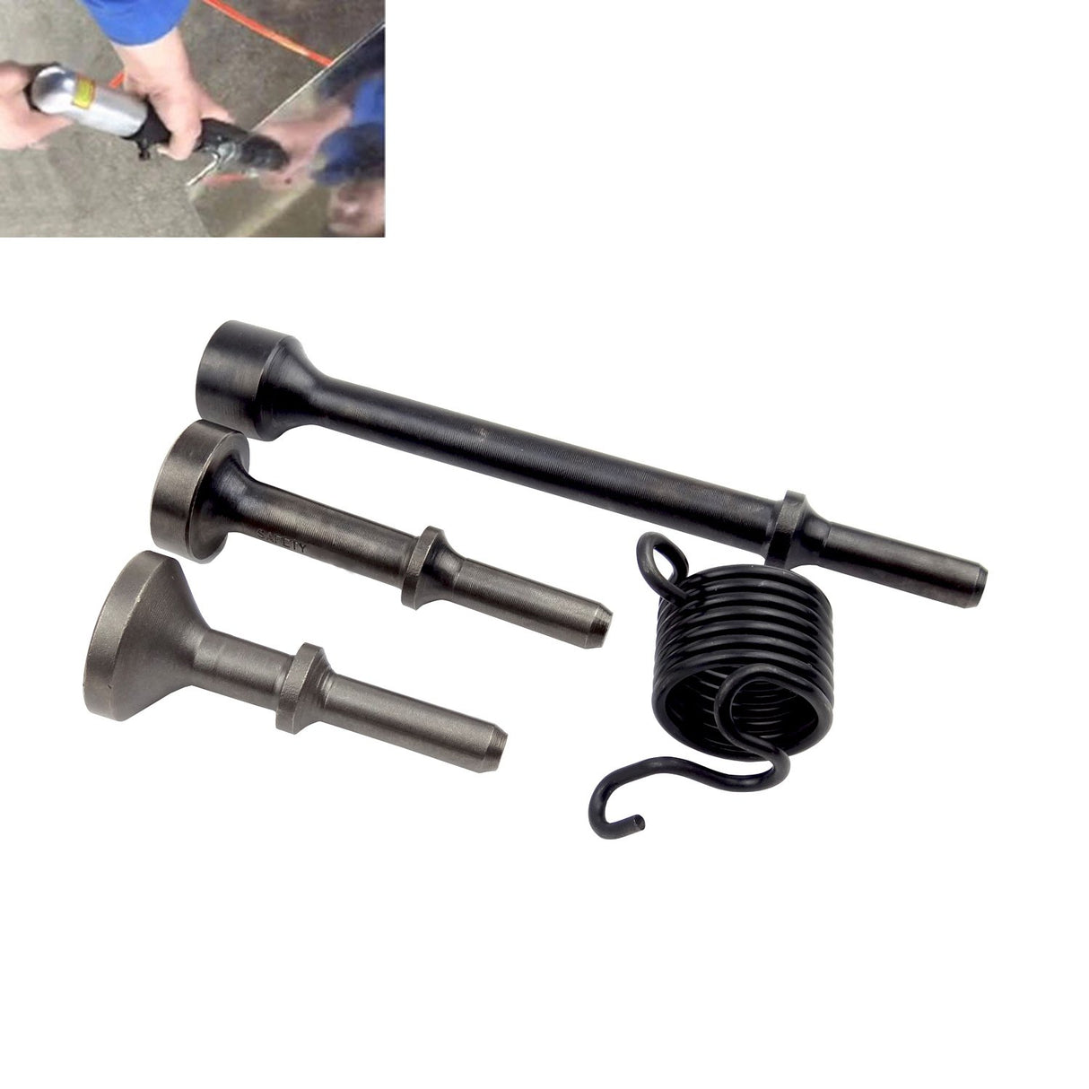 Hanperal 3Pcs Smoothing Pneumatic Air Hammer Pneumatic Chisel bit Set Hanperal